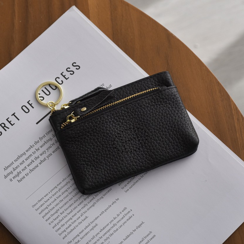 New Korean Style Student Exquisite Texture Ladies Carry-On Coin Purse Card Holder Two-In-One Double Zipper Clutch Bag