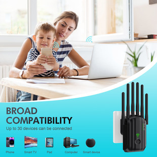 Wireless Repeater Signal Amplifier Extender Extender Dual-Band 5g Gigabit 1200Mwifi Router