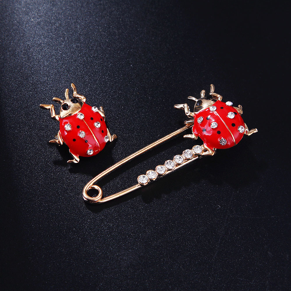 Cartoon Style Cute Funny Insect Alloy Enamel Rhinestones Women's Brooches display picture 5