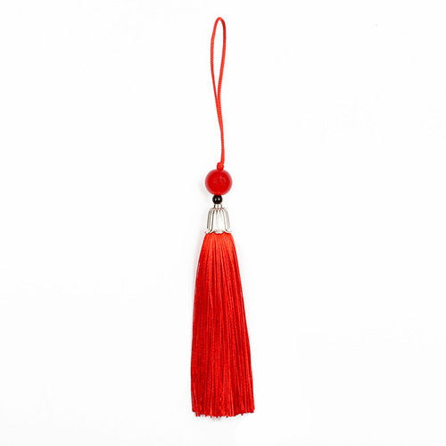 Ancient style sachet small tassel hanging tassel Chinese knot tassel alloy tassel ancient style bookmark flow comb car hanging fan pendant red