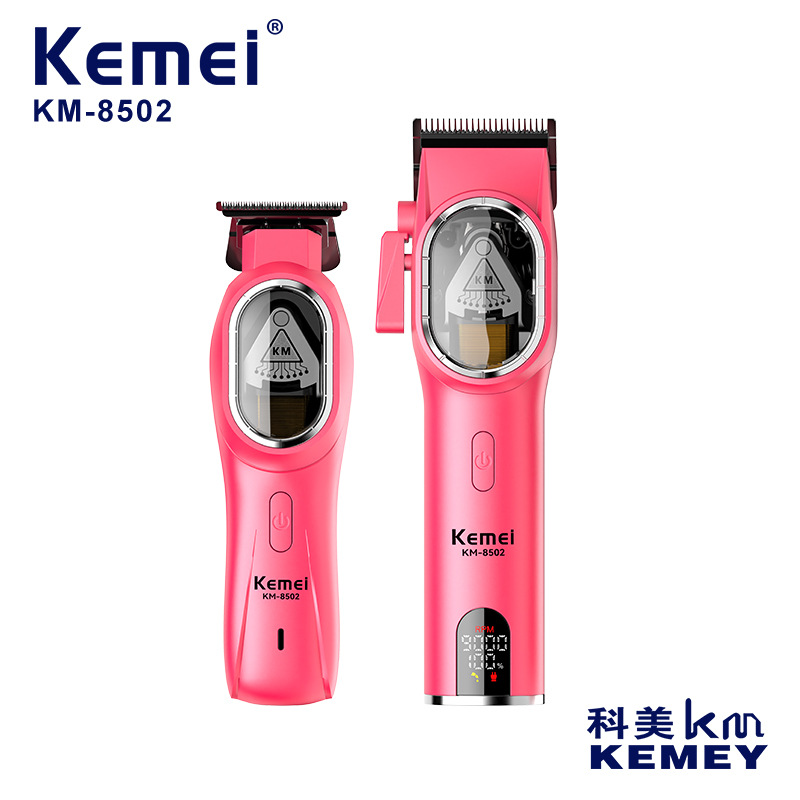 Kemei nueva peluquería profesional para niños y madres juego de cortapelos de corte de pelo de pantalla digital cortapelos de corte de pelo cortapelos de corte de pelo