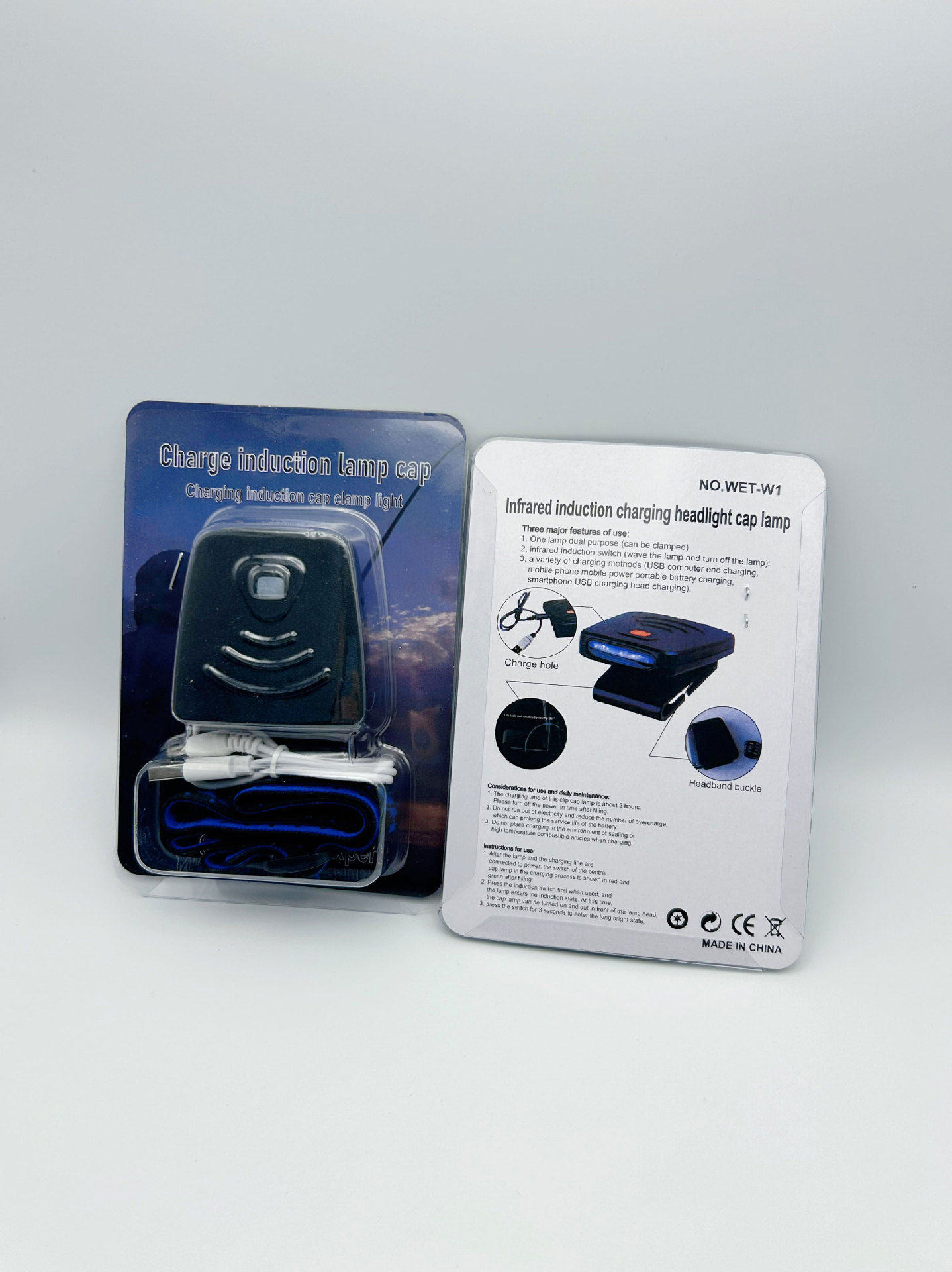 LED ultraligero especial para pesca nocturna al aire libre, luz de ala con sombrero, batería de larga duración, luz de pesca recargable USB, luz de sensor de clip