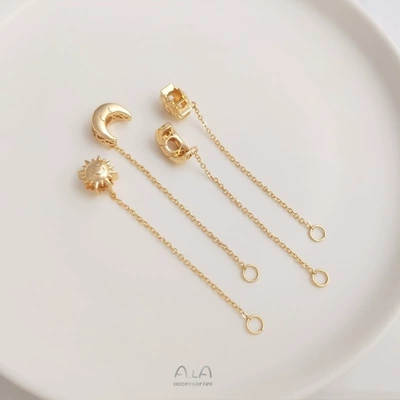 Hanging Chain DIY Beaded Bracelet — Zərgərlik ara hissələri