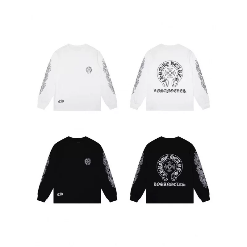 2025 Streetwear Long-Sleeve T-Shirt, Cotton, Unisex Loose Fit