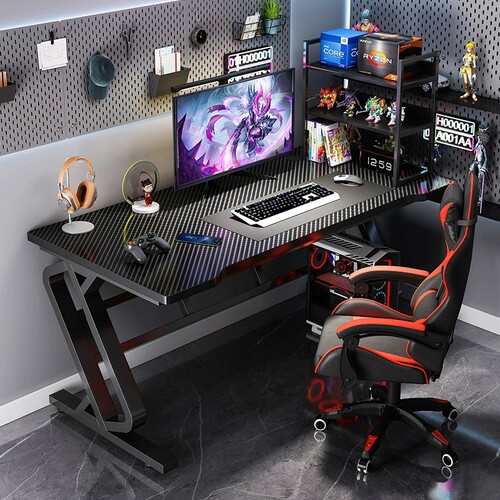 E-sports table double desktop computer table modern simple table and chair combination home student writing table bedroom study table