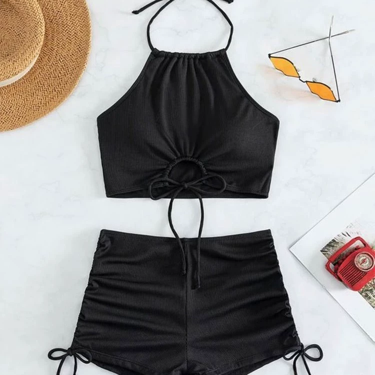 Colored swimwear, European style, lifting effect, Amazon