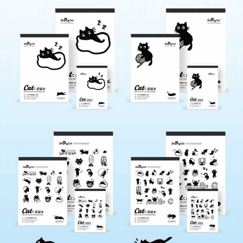 KAwAii Series B5 A5 Loose-leAf Book, Rubber Sleeve, PAper Book, MArk PAper Picture Book, A7 FlAp Pocket PAnts Book