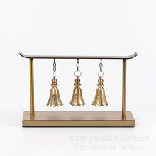 新中式金属铜铃铛创意古典摆件客厅玄关酒柜样板房间酒店软装饰品