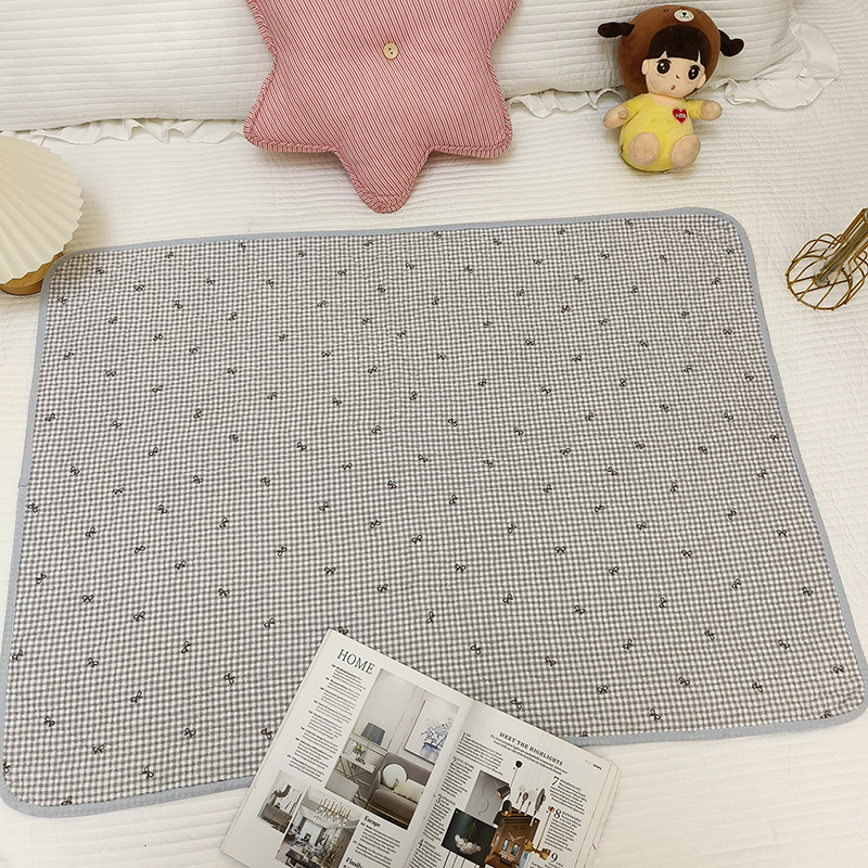 나비넥타이 그레이 체크