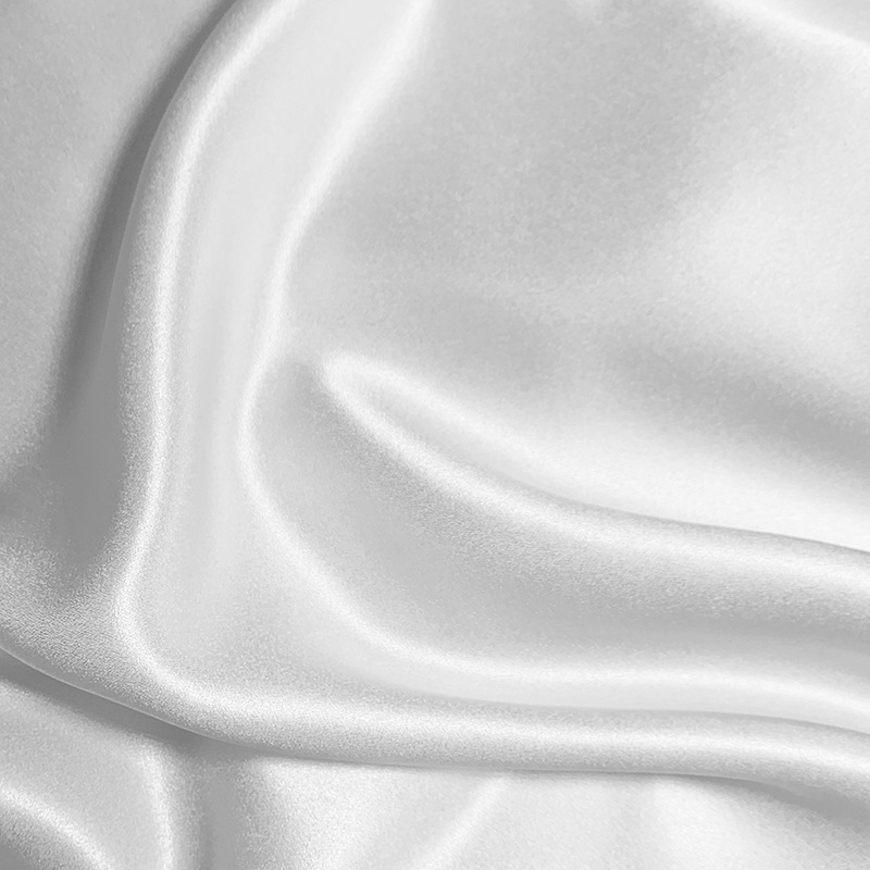 Satín parisino 100% seda seda seda seda textil brillante satín vestido vestido casual chino cheongsam tela Song Jin image 5