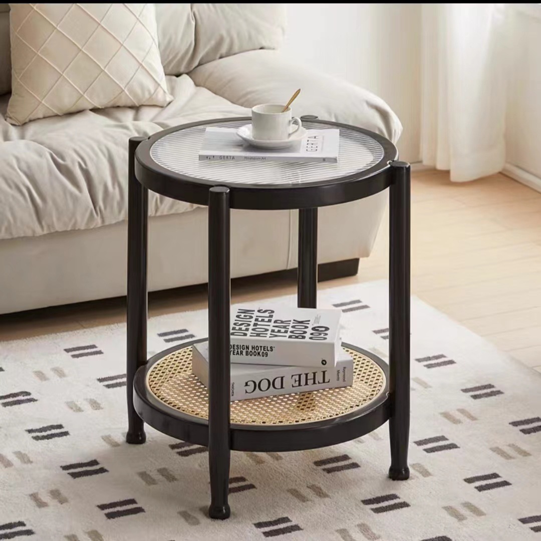 작은 원형 테이블(검은색)