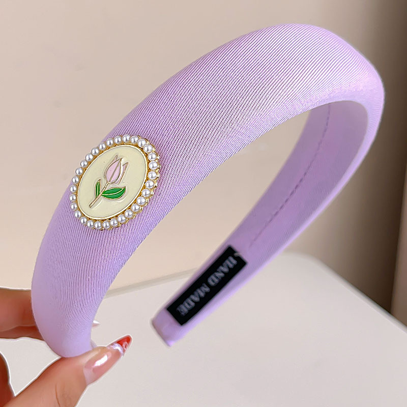 Tulip purple headband