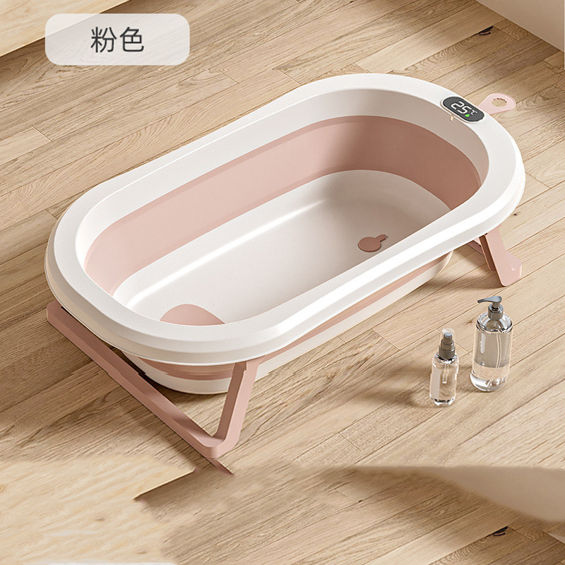 Baño de bebé sensible a la temperatura Baño plegable para bebé en casa