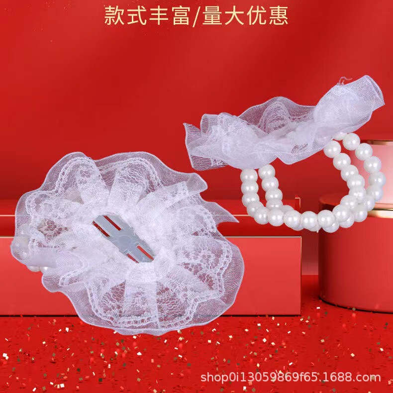 Bridal Hand Belt Beads Bridesmaid Pearl Wrist Holder Pearl Lace Holder Pearl Bracelet Wedding Products