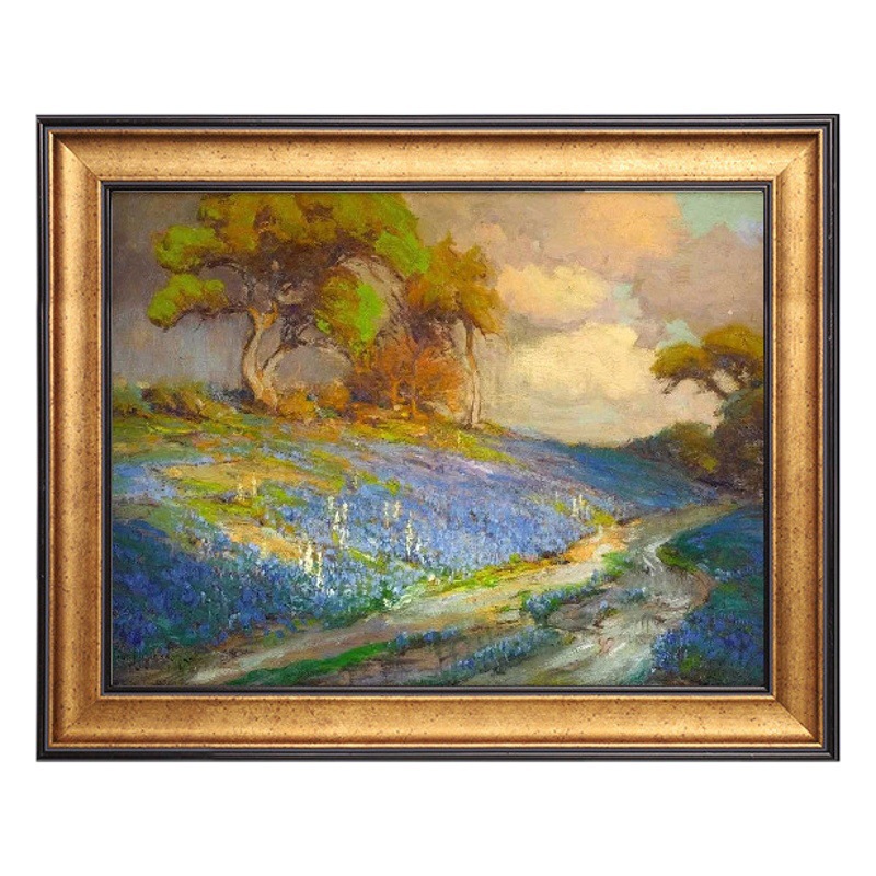 Montaje de marco de pintura al óleo Marco de marco de imagen retro europeo Marco de montaje en pared Marco de pintura al óleo digital europeo Montaje de Marco