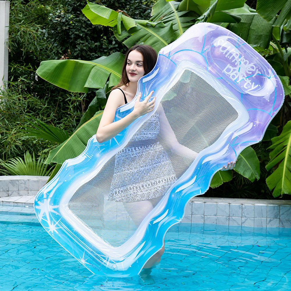 Cama flotante de natación anillo flotante inflable flotante de agua para adultos juguetes de agua para mujeres silla flotante para adultos anillo de natación cama tumblr