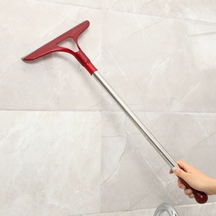 Long-Handled Wiper Household Kitchen Bathroom Cleaning Tool Glass Wiper Glass Wiper Blade Silicone Telescopic