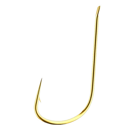 Dragon Hand Flat Gold Sleeve Barbed Fish Hook Wholesale Barbless Fish Hook Bulk Long Handled Thin Gold Sleeve Hook Small Crucian Carp Fishing Hook