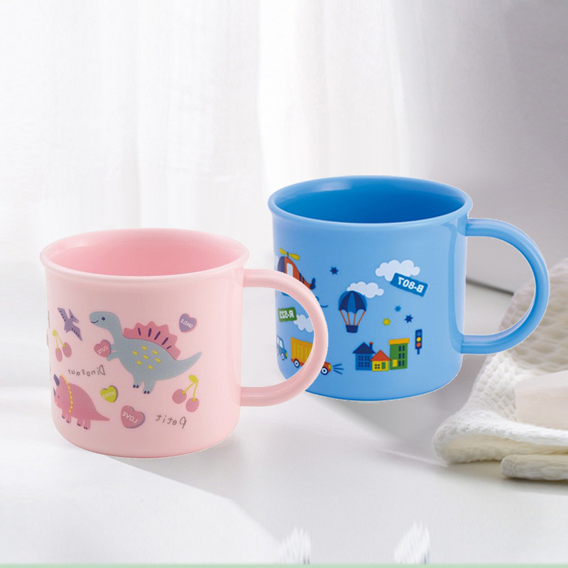 日本進口Skater斯凱達寶寶牛奶漱口飲水杯動漫卡通飲直飲杯200ml