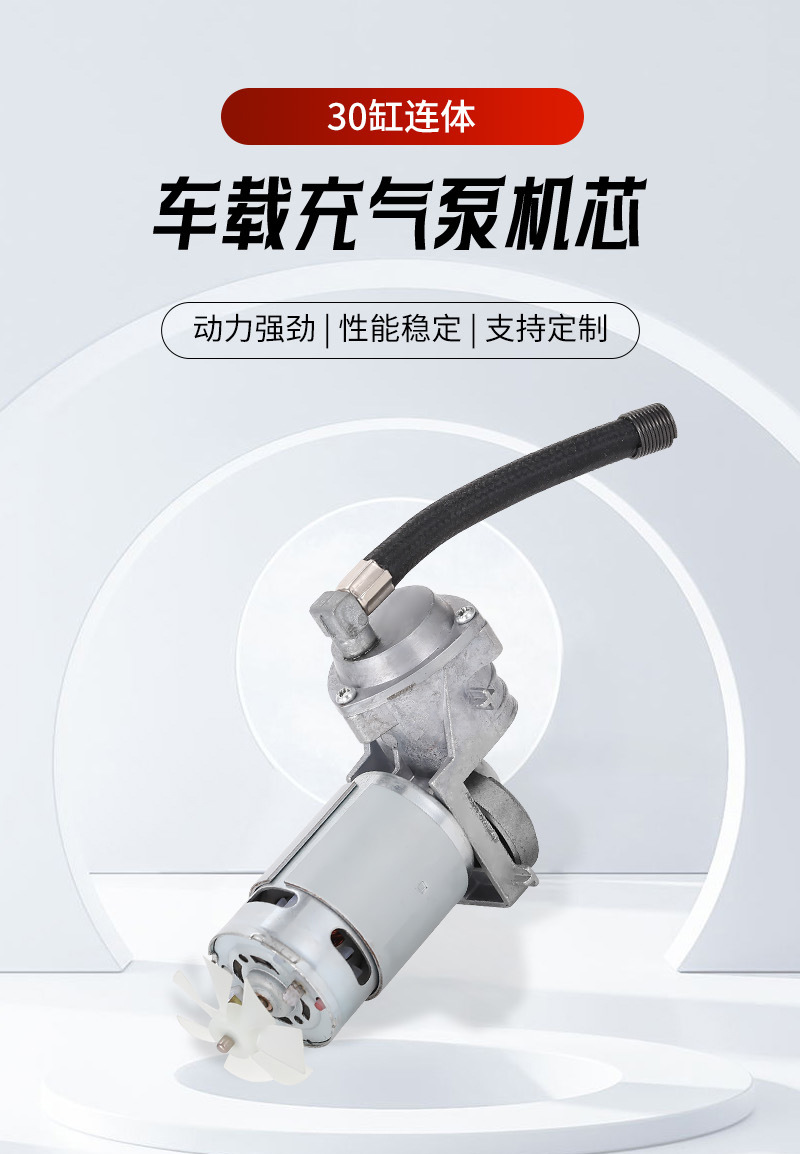 Manufacturer's 30-Cylinder Integrated Air Pump Core, Small Air Pump, Handheld Car Accessory, Car Air Pump Core