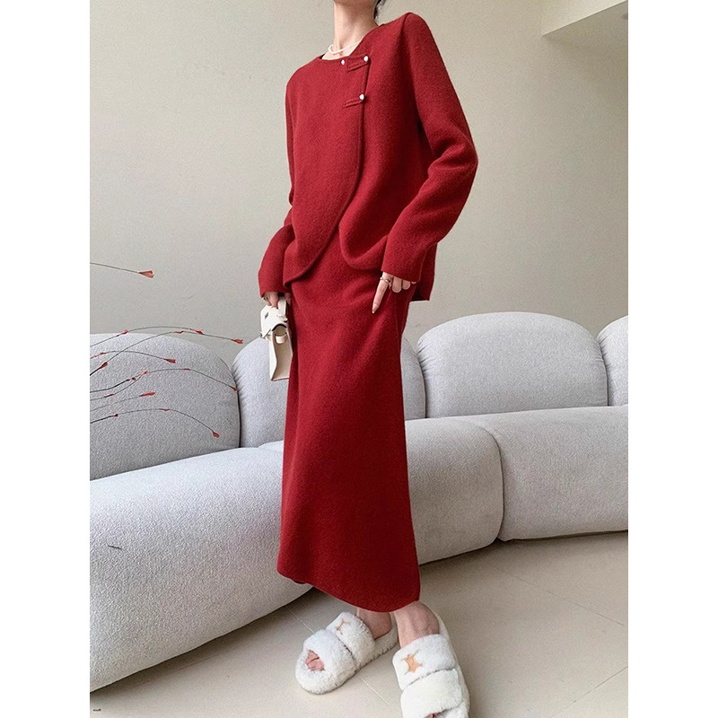 F9633 2590K ĐỒ BỘ NỮ HANTDC ÁO LEN CẢ BỘ 2 MÓN THỜI TRANG NỮ G06 SẢN PHẨM MỚI
