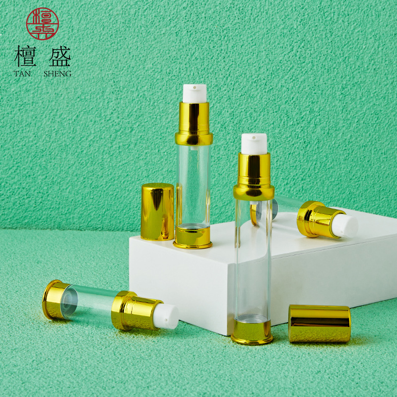 现货 5mlAS材质真空乳液瓶 10/15ml喷雾精华液小样瓶 分装真空瓶