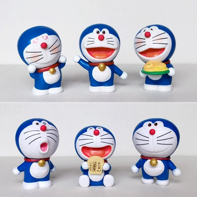 Cute Car Doll Ornaments, Creative Cartoon Car Interior Accessories, Car Center Console Decoration Supplies, Blue Fat Man Jingle (Car ornaments) - pvc1-generation