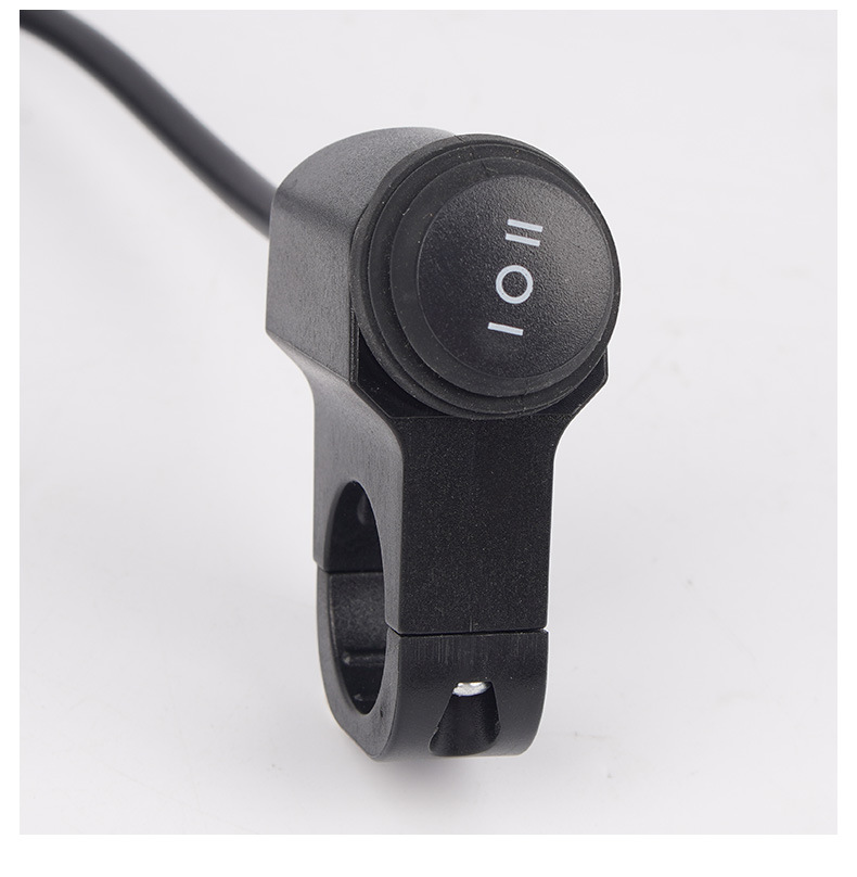 Motorcycle Plastic Left and Right Switch Accessories, Motorcycle Parts, Modified Switch, Spotlight, Waterproof Switch, Installation Accessories