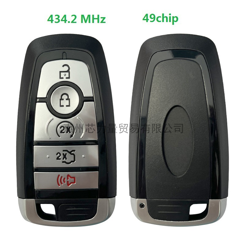 Aplicable a Ford 4 + 1 llave del coche llave inteligente 434,2 MHz 49 chip JL1T-15K601-EC