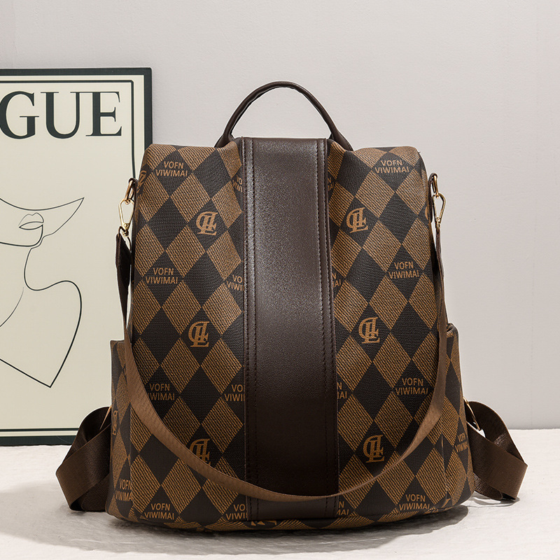 Mochila de mujer de nuevo estilo, moda casual, gran capacidad, multifunción, mochila de viaje, bolso de moda para mujer