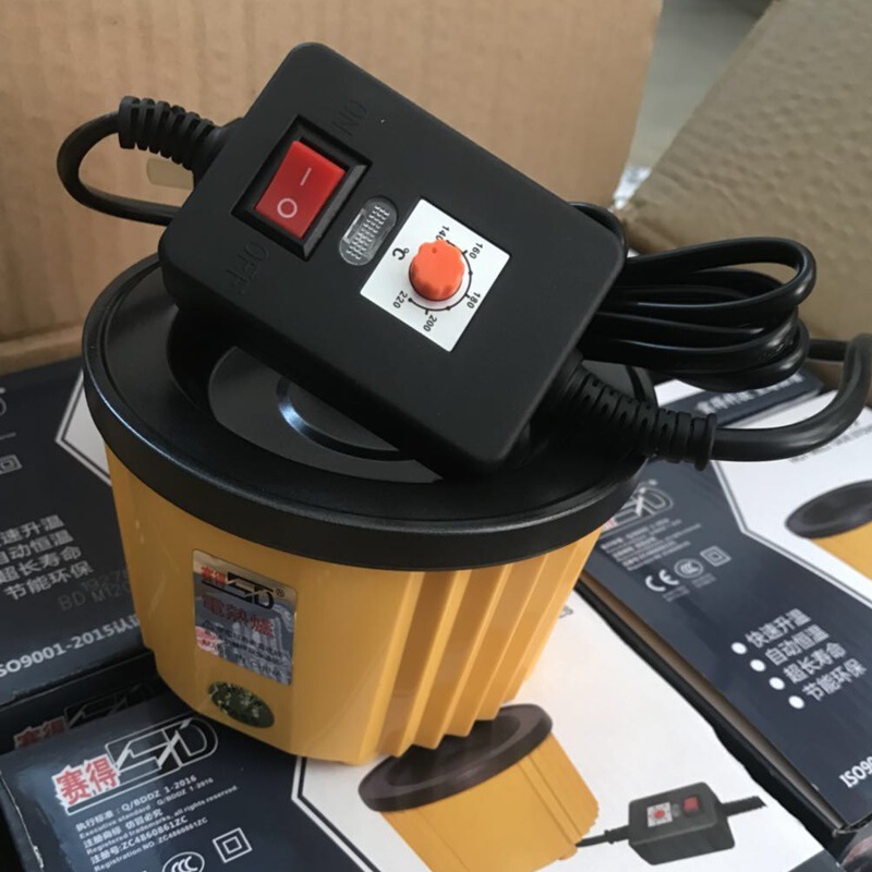 Hot Melt Glue Furnace Sd109 Sade Electronics Adjustable Temperature Ptc Glue Melting Furnace 100W Glue Pot Wholesale