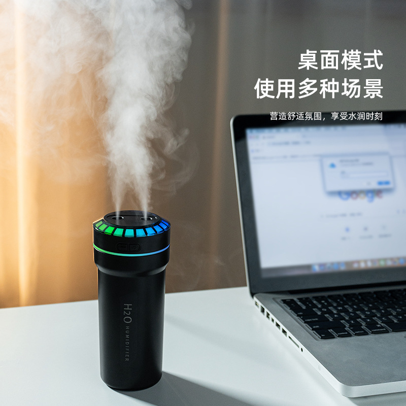 24年間スマートカー加湿器、アロマセラピーマシン、エッセンシャルオイル空気清浄機、星空投影雰囲気ライト、車のスタートとストップ|undefined