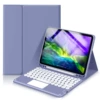 IPad round cap touch keyboard#purple protective cover