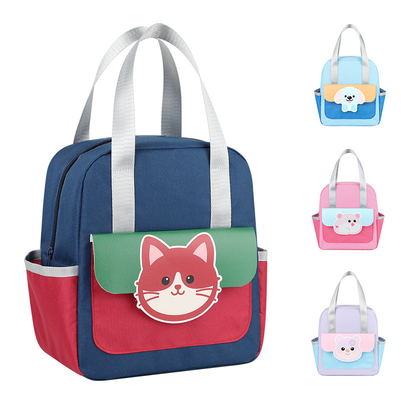 Transfronterizo Amazon bolsas de almuerzo lindas bolsas de almuerzo de estudiantes bolsas de almuerzo de aislamiento de mano bolsas de almuerzo de dibujos animados bolsas de viaje