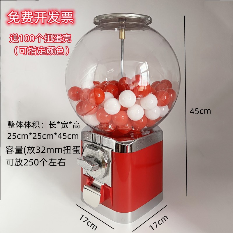 Pequeña máquina comercial de gashapon, máquina de pelota elástica, máquina de juguetes de escritorio para niños, máquina redonda de dulces, máquina interactiva que funciona con monedas