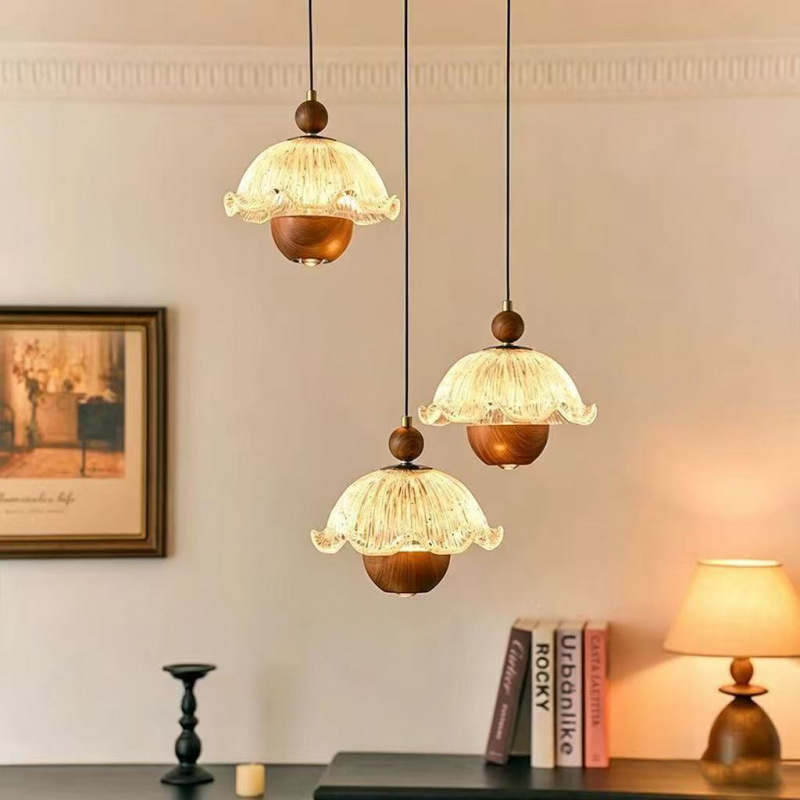 French-Style Vintage Mid-Century Bedroom Bedside Pendant Light, Suitable for Dining Room, Living Room, Entryway, Hallway, Bar Counter, with Adjustable Height French-Style Vintage Mid-Century Bedroom Bedside Pendant Light, Suitable for Dining Room, Living Room, Entryway, Hallway, Bar Counter, with Adjustable Height