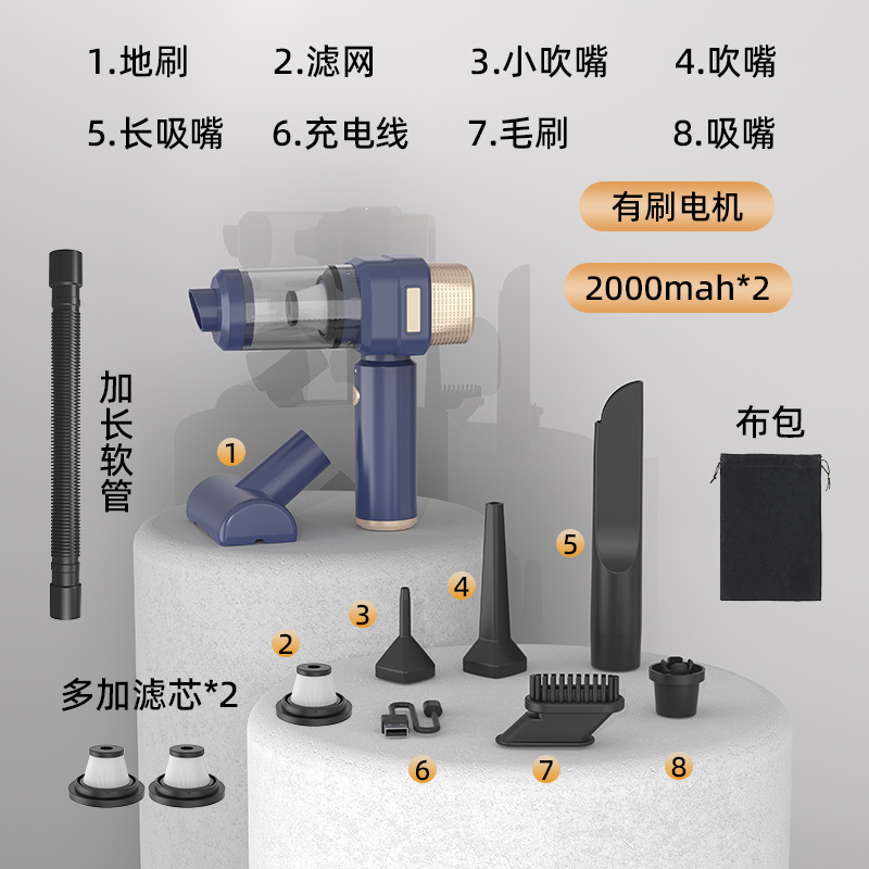 3103-B-Luxury model-Brush motor (2000mah*2)-Blue