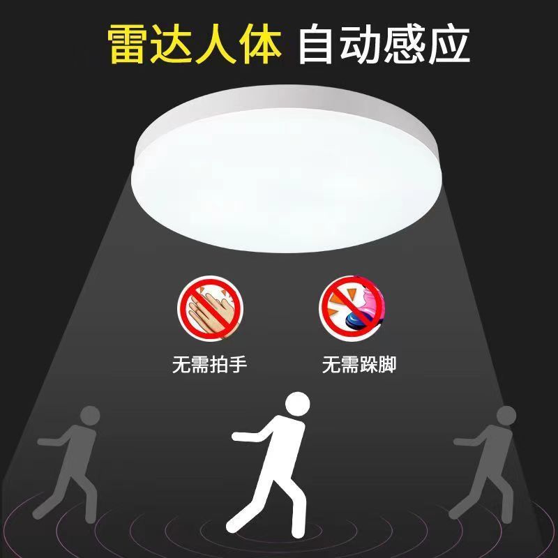 LED人感センサー天井照明 音声・光制御レーダーセンサー天井照明 物件階段通路スマートセンサー照明|undefined