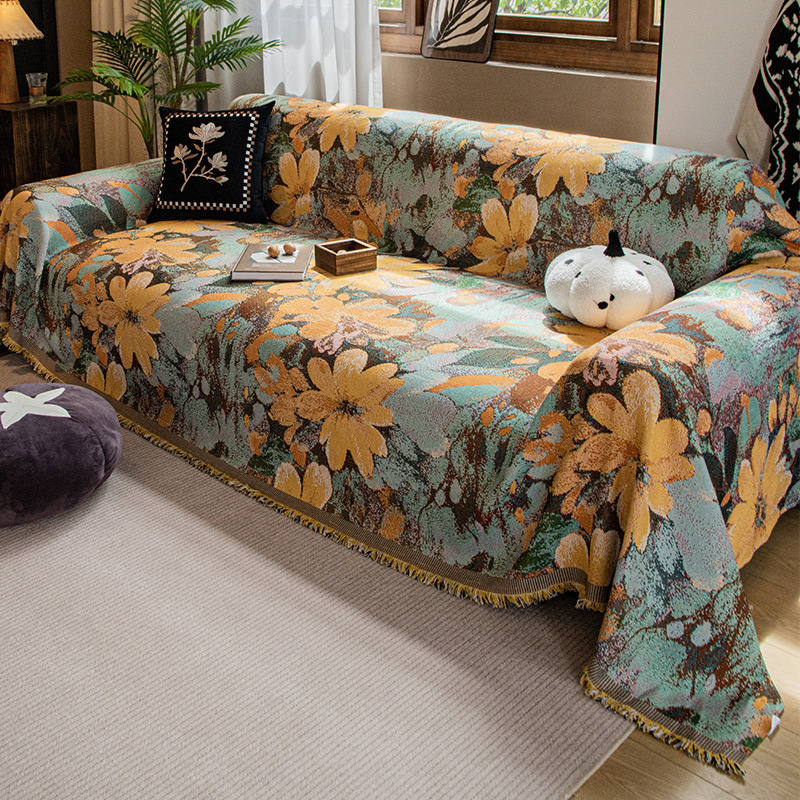 Housse de canapé extensible romantique, protection anti-griffe_voghion.com