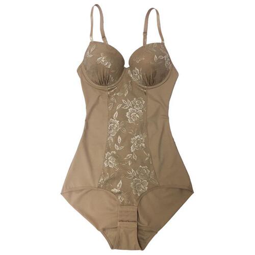 Body shaping bodysuit with bra-free bra, butt lift, tummy control corset, adjustable shoulder straps tummy control garment