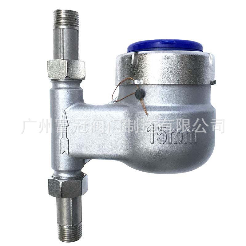 304不锈钢立式丝扣螺纹冷热水表 耐酸碱腐蚀水表 旋翼式立式丝扣