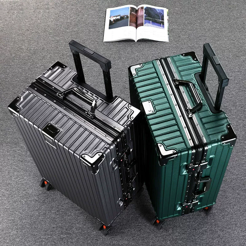 Metal durable capacious suitcase, 24inch, 28inch