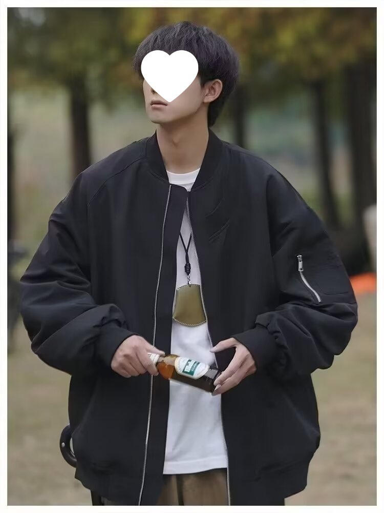 Herren Piloten Baseballjacke Mit Stehkragen Für Den Herbst_voghion.com