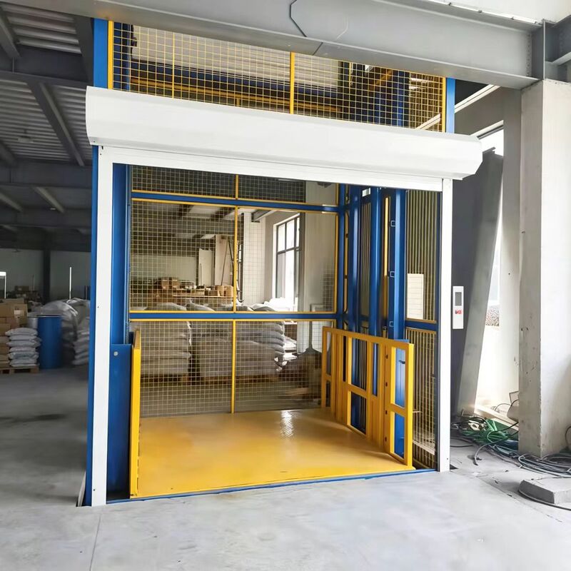 Rail-Type Lifting Cargo Elevator for Warehouse and Factory, Outdoor and Indoor Use, Load Capacity 2 Tons, 3 Tons, Electric Lifting Platform, Hydraulic Cargo Elevator