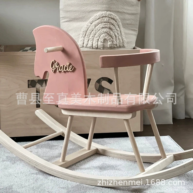 Деревянные велосипедные игрушки Детский дизайн лошадь-качалка с педалью безопасности спинки деревянная детская игрушка