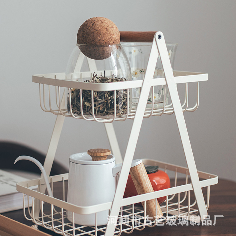 Granos al por mayor tarro de vidrio tarro de almacenamiento de vidrio tarro de té sellado corcho tarro de vidrio granos de café tarro de almacenamiento de frutas secas