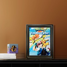 【厂家直销】3D立体画相框宝可梦皮卡丘装饰纸雕画动漫周边灯光画