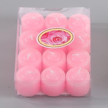 Rosa 5 horas vela caja