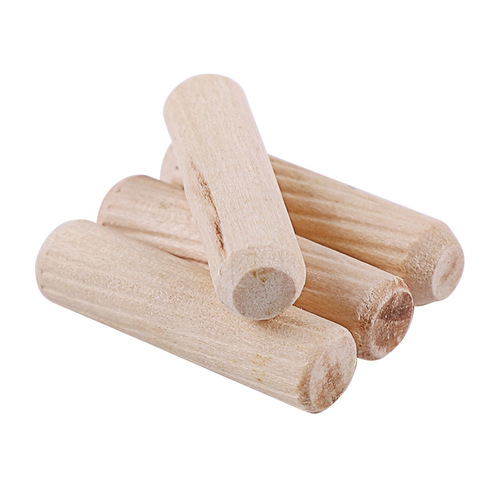 Round wooden plug, wooden nail, wooden tenon, oblique grain wedge, lotus wood, wooden club, wooden plug, wardrobe, cabinet, connecting parts, round wood, Xiao wood pin