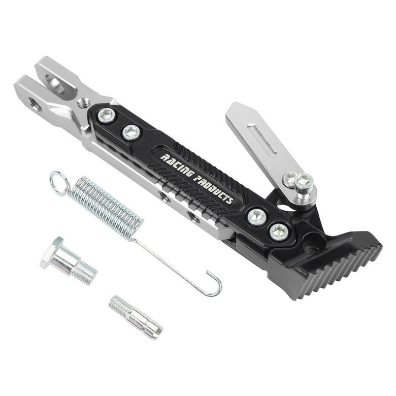 Cross-border best-selling motorcycle modification accessories: CNC aluminum alloy adjustable parking side stand with anti-slip support